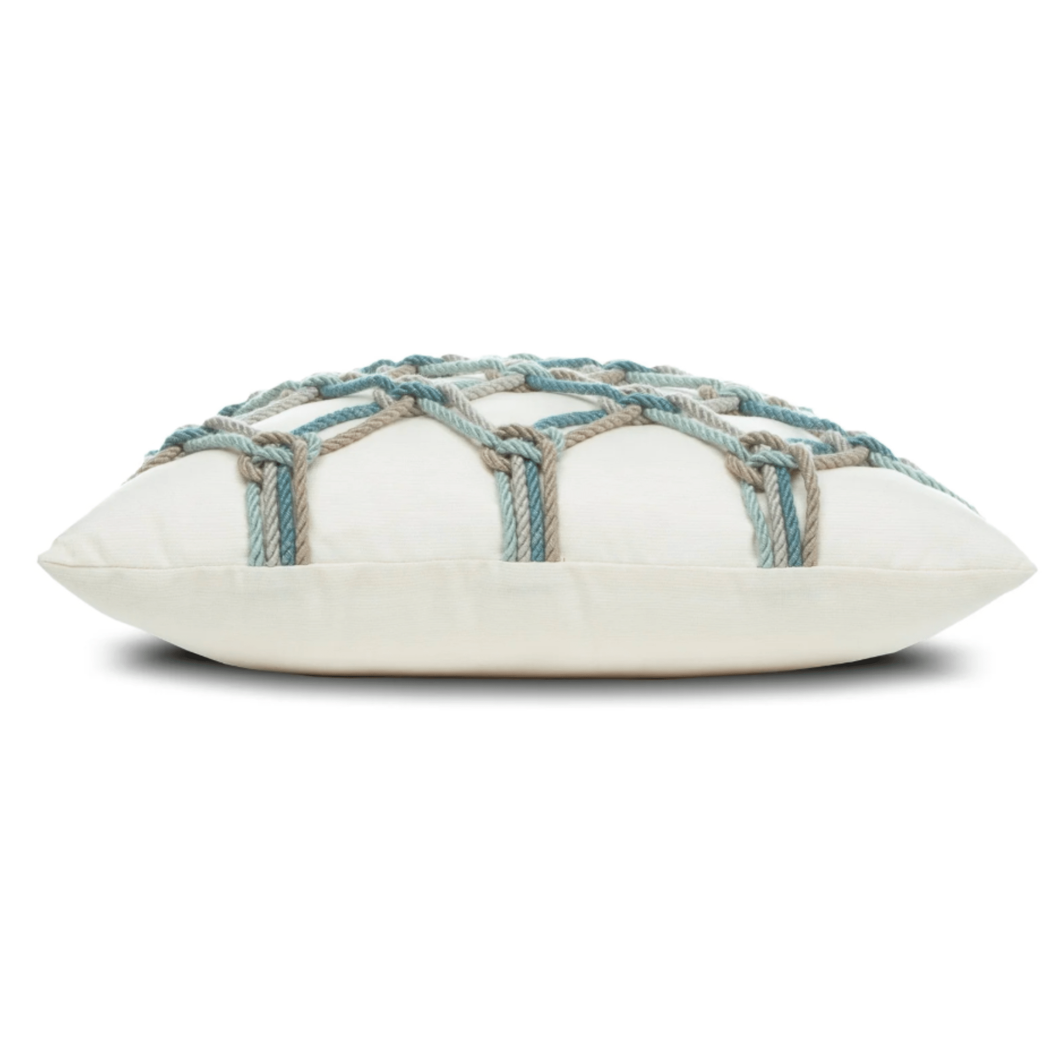Aqua Rope Knot Indoor/Outdoor Pillow - Our Boat House