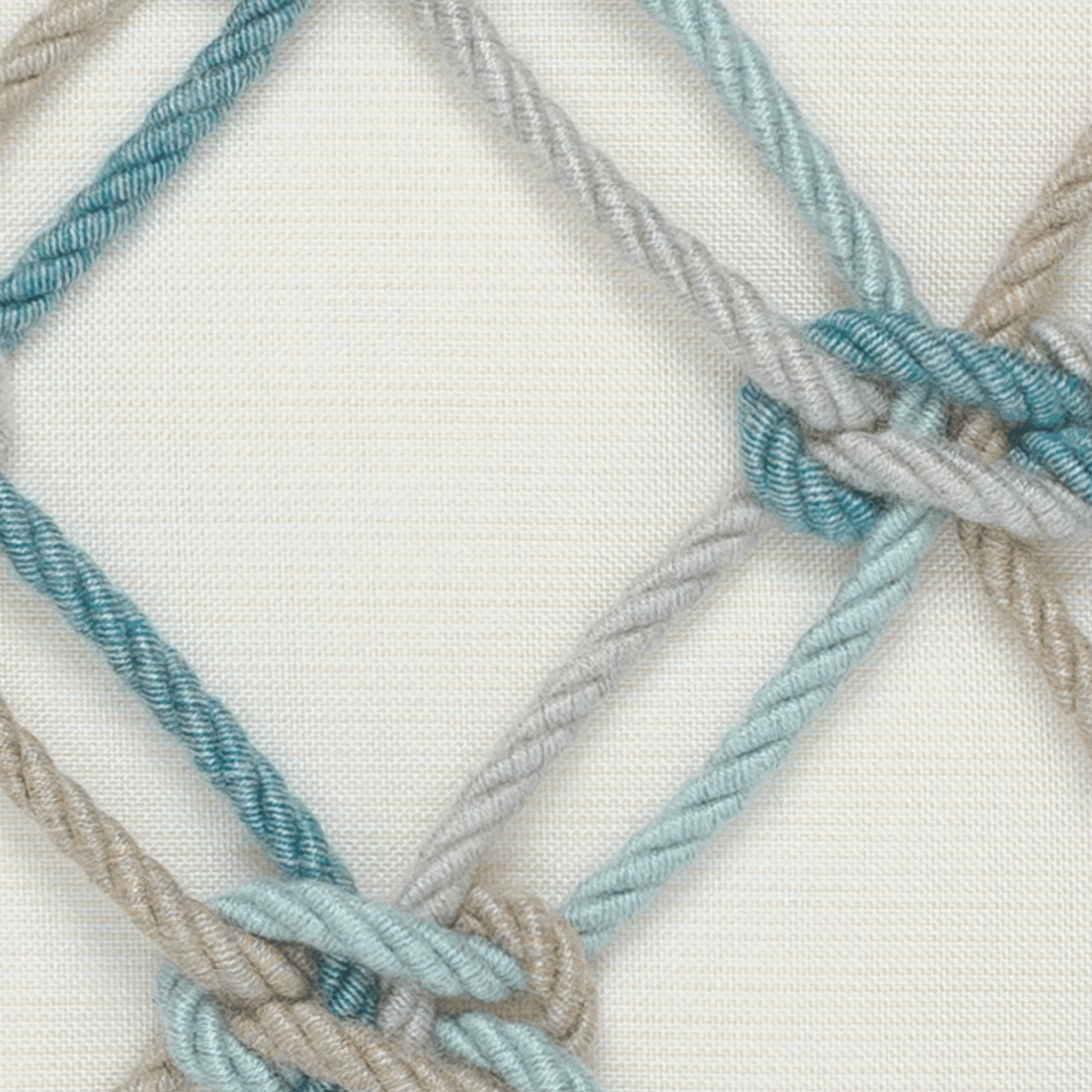 Aqua Rope Knot Indoor/Outdoor Pillow - Our Boat House