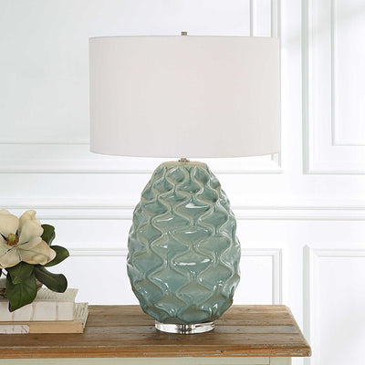 Aqua Wave Table Lamp - Our Boat House