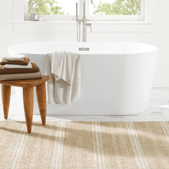 Arbor Ivory Machine Washable Rug - Our Boat House