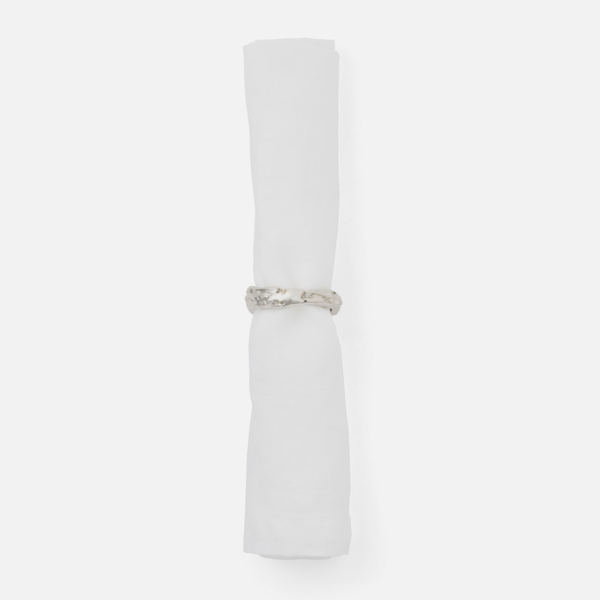 Arbor Polished Silver Napkin Ring Set - Our Boat House