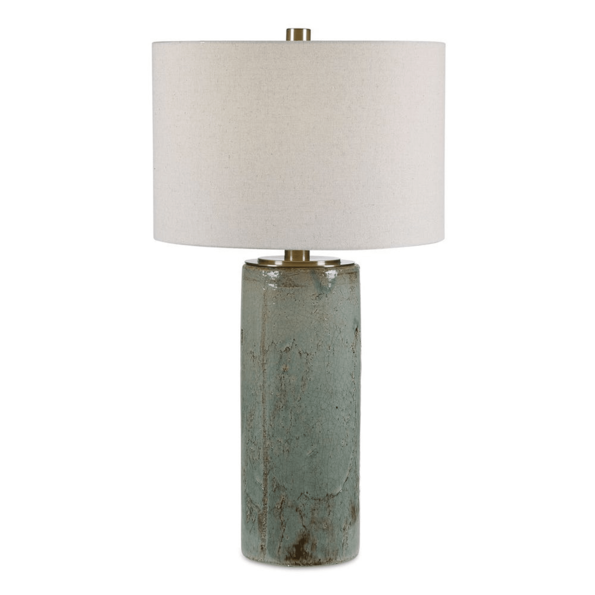 Arman Aqua Crackle Table Lamp - Our Boat House