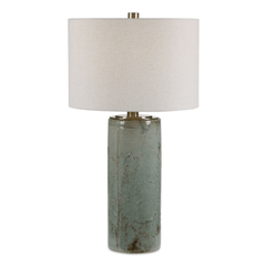 Arman Aqua Crackle Table Lamp - Our Boat House