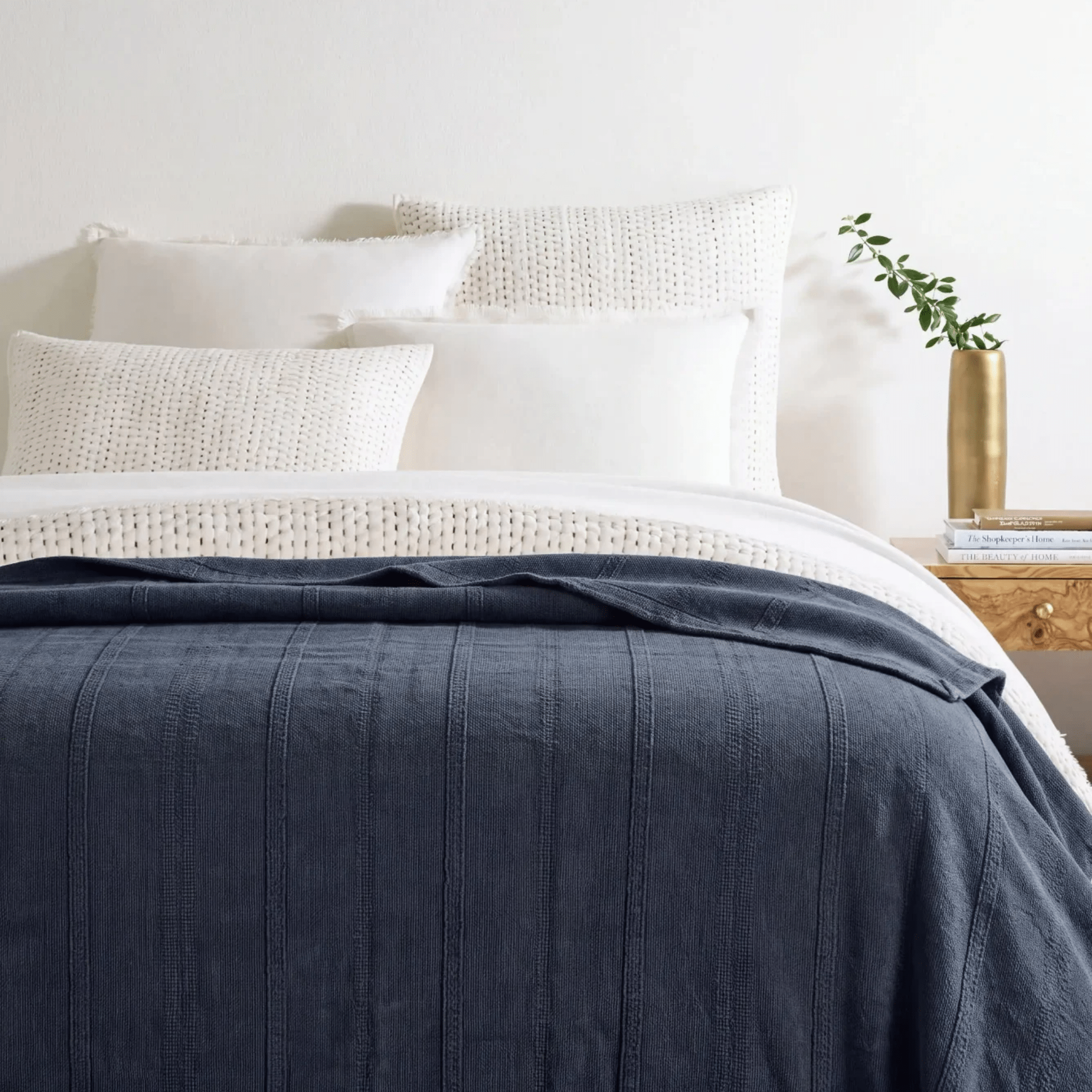 Asher Navy Blanket - Three Sizes - Our Boat House