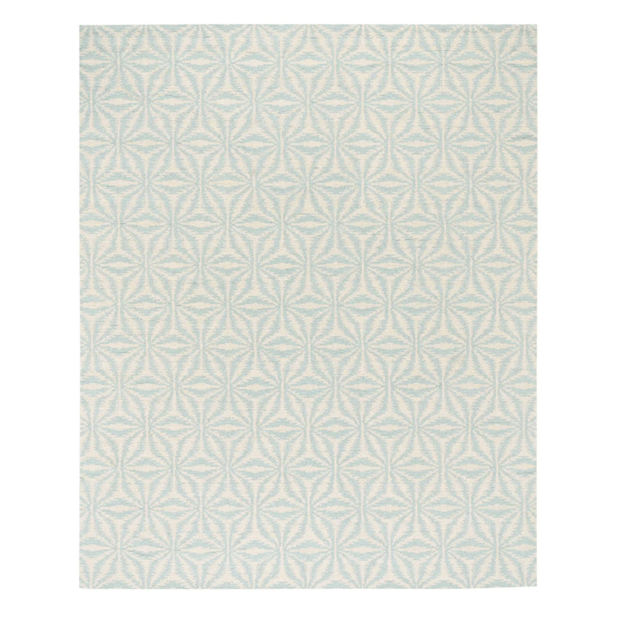Aster Hand Micro Hooked Wool Rug - Sky & Ivory - Our Boat House