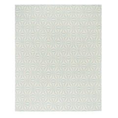 Aster Hand Micro Hooked Wool Rug - Sky & Ivory - Our Boat House