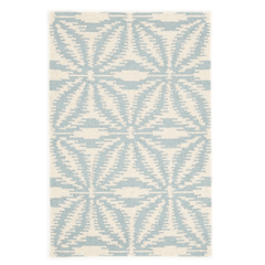Aster Hand Micro Hooked Wool Rug - Sky & Ivory - Our Boat House