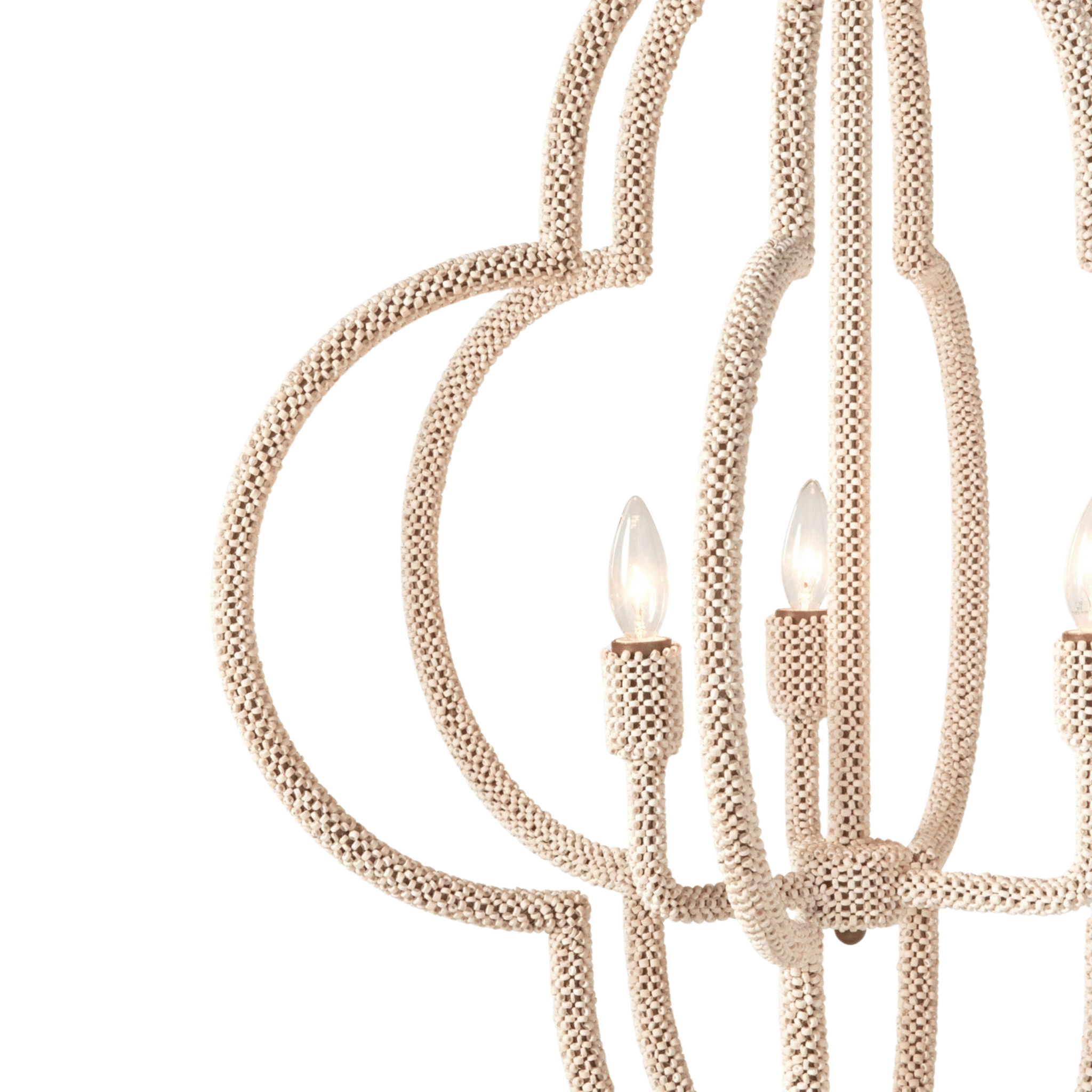 Astin Coco Bead Chandelier - Two Sizes - Our Boat House