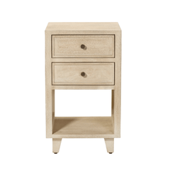 Augustine Nightstand - Bleached White (Two Sizes) - Our Boat House