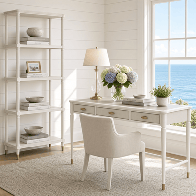 Ava White Desk - Our Boat House