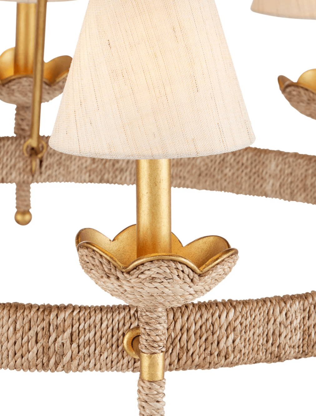 Avignon Abaca Rope Chandelier - Our Boat House