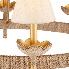 Avignon Abaca Rope Chandelier - Our Boat House