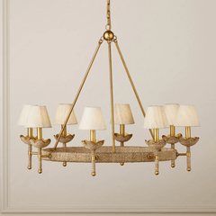 Avignon Abaca Rope Chandelier - Our Boat House