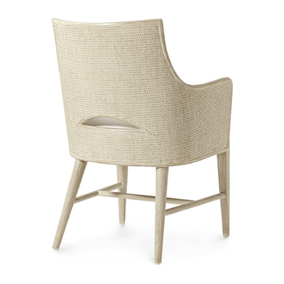 Avon Dining Arm Chair - Cerused White - Our Boat House