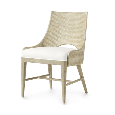 Avon Dining Chair - Cerused White - Our Boat House