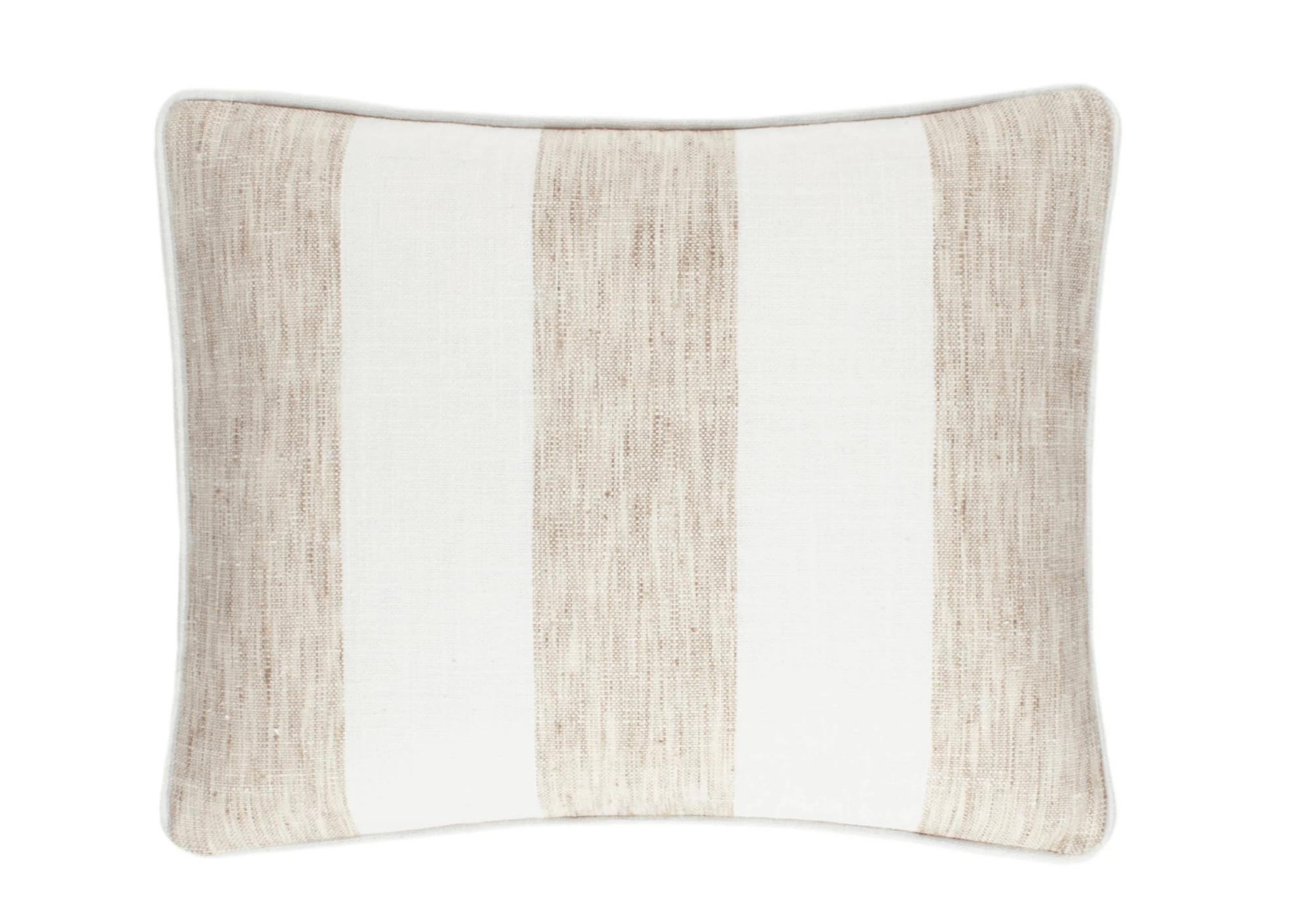 Awning Stripe Indoor/Outdoor Decorative Pillow Cover - Natural - Our Boat House