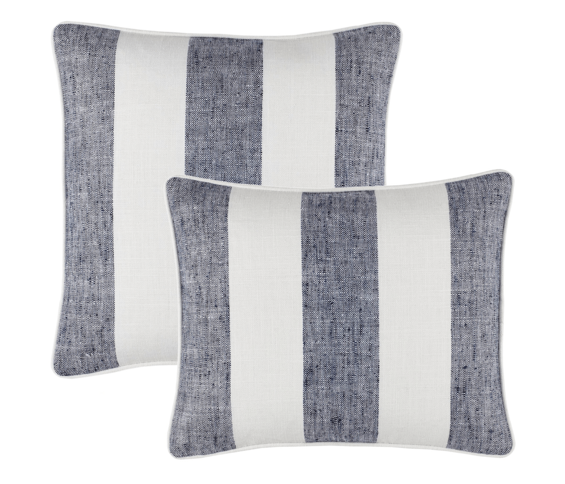 Awning Stripe Indoor/Outdoor Decorative Pillow Cover - Navy - Our Boat House