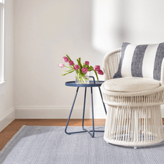 Awning Stripe Indoor/Outdoor Decorative Pillow Cover - Navy - Our Boat House