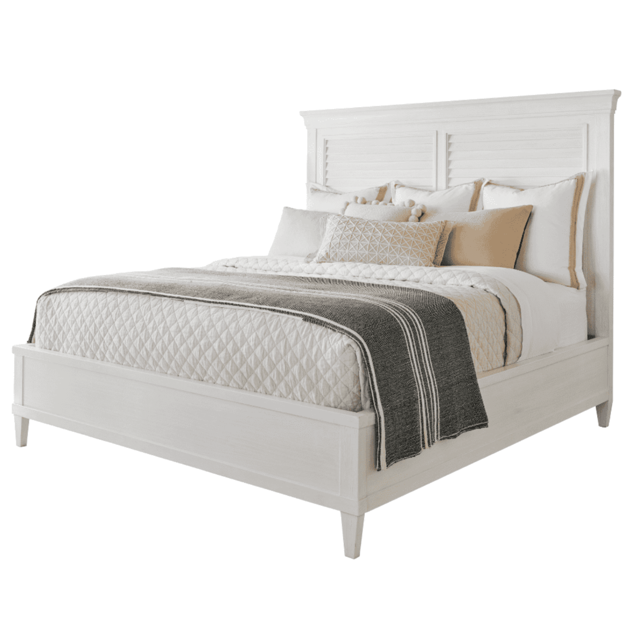 Balboa Isle King Louvered Bed - Our Boat House