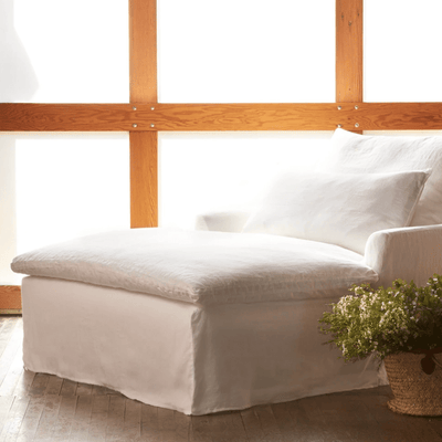 Bali Slipcovered 48in Double Chaise - Our Boat House