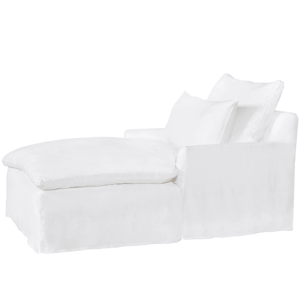 Bali Slipcovered 48in Double Chaise - Our Boat House