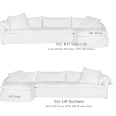 Bali Slipcovered Sectional w/Chaise - Our Boat House