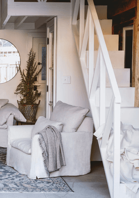 Bali Slipcovered Swivel Glider - Our Boat House