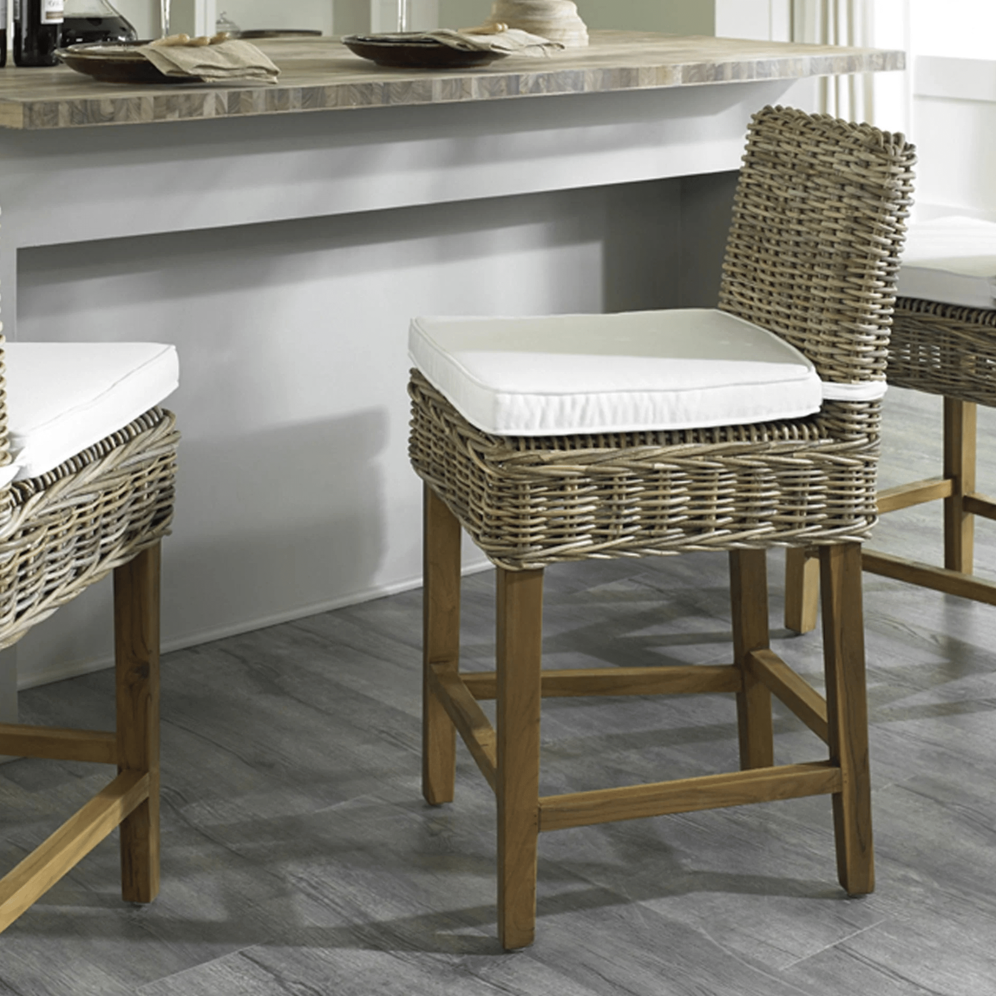 Balos Bay Kubu Rattan Counter Stool - Our Boat House