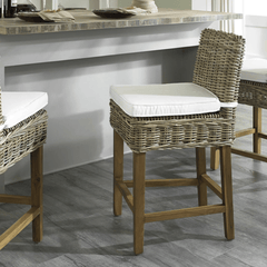 Balos Bay Kubu Rattan Counter Stool - Our Boat House