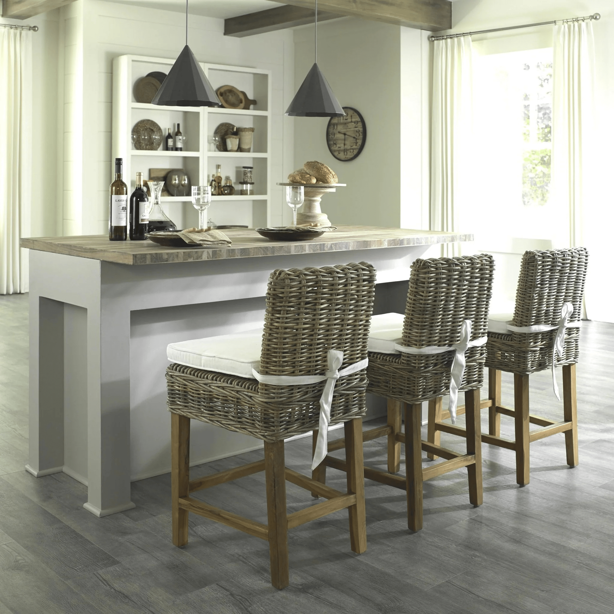 Balos Bay Kubu Rattan Counter Stool - coastal inspired home furnishing lifestyle
