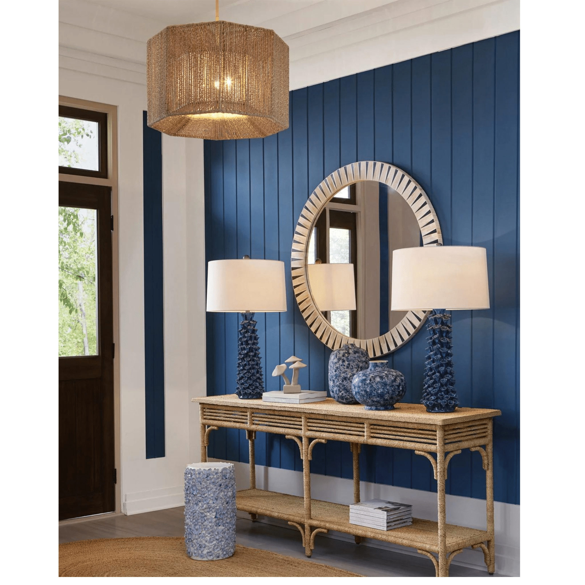 Bane Isles Abaca Rope Chandelier - Our Boat House