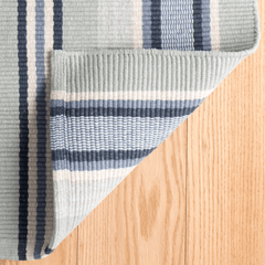 Barbados Stripe Woven Cotton Rug - Our Boat House