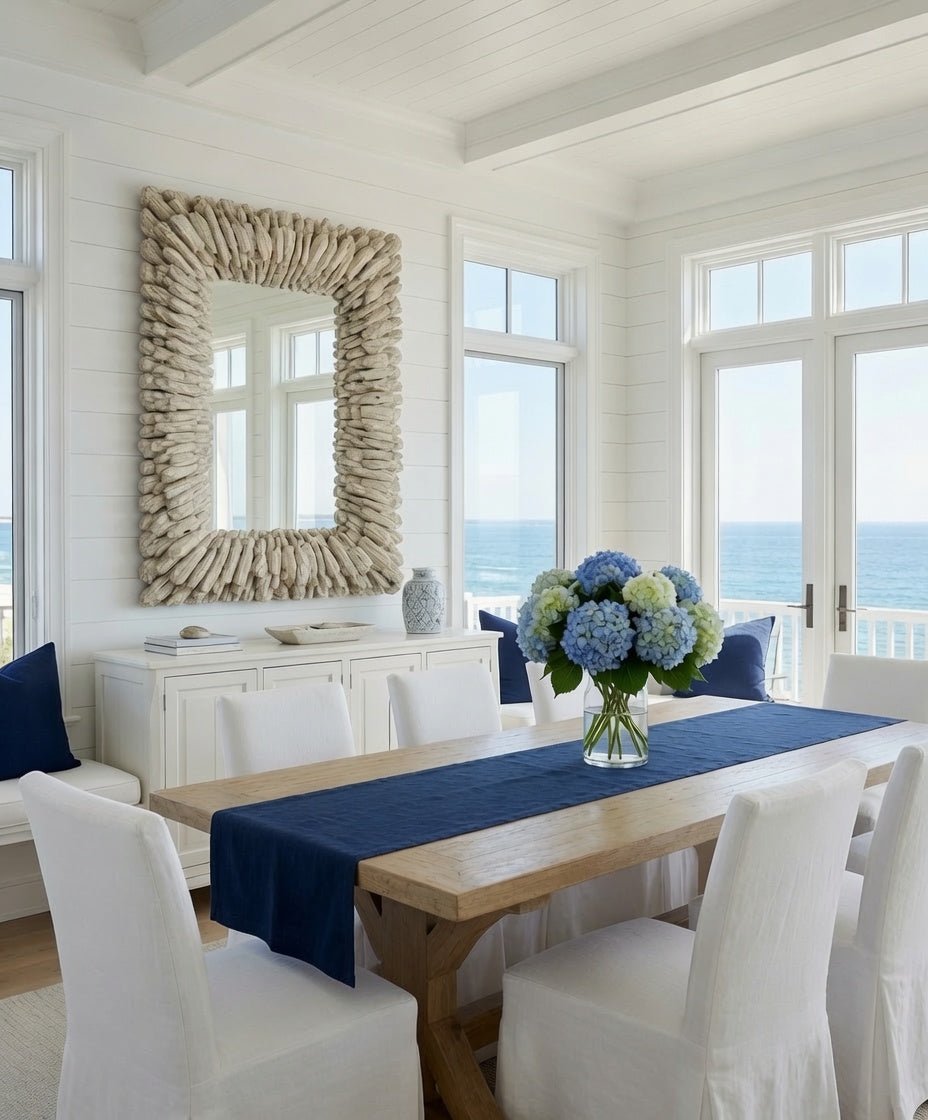 Beached Whitewash Rectangular Mirror - Our Boat House