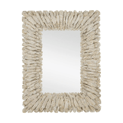 Beached Whitewash Rectangular Mirror - Our Boat House
