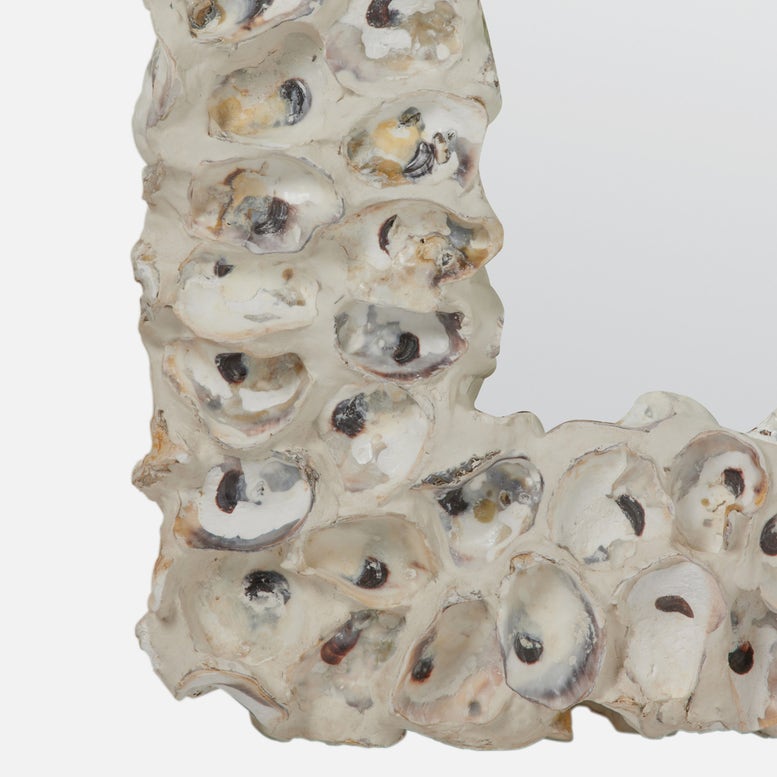 Bedford Rectangular Oyster Shell Mirror - Three Sizes - Our Boat House