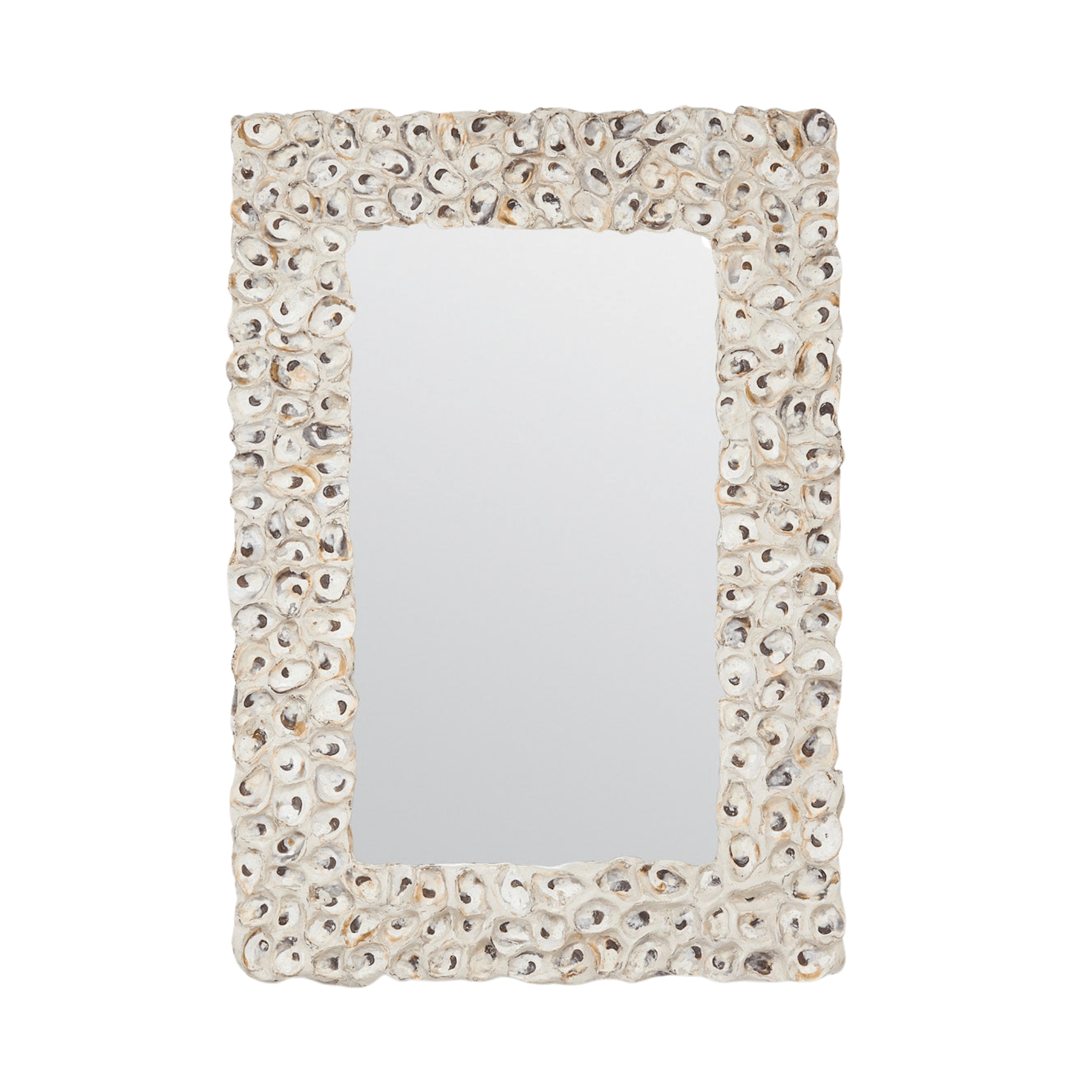 Bedford Rectangular Oyster Shell Mirror - Three Sizes - Our Boat House