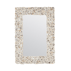 Bedford Rectangular Oyster Shell Mirror - Three Sizes - Our Boat House