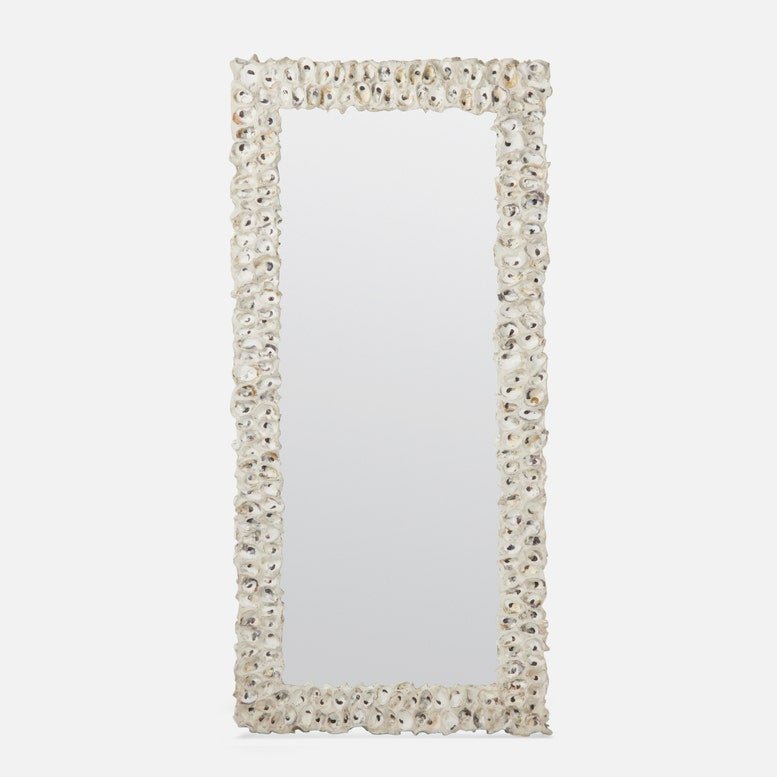 Bedford Rectangular Oyster Shell Mirror - Three Sizes - Our Boat House