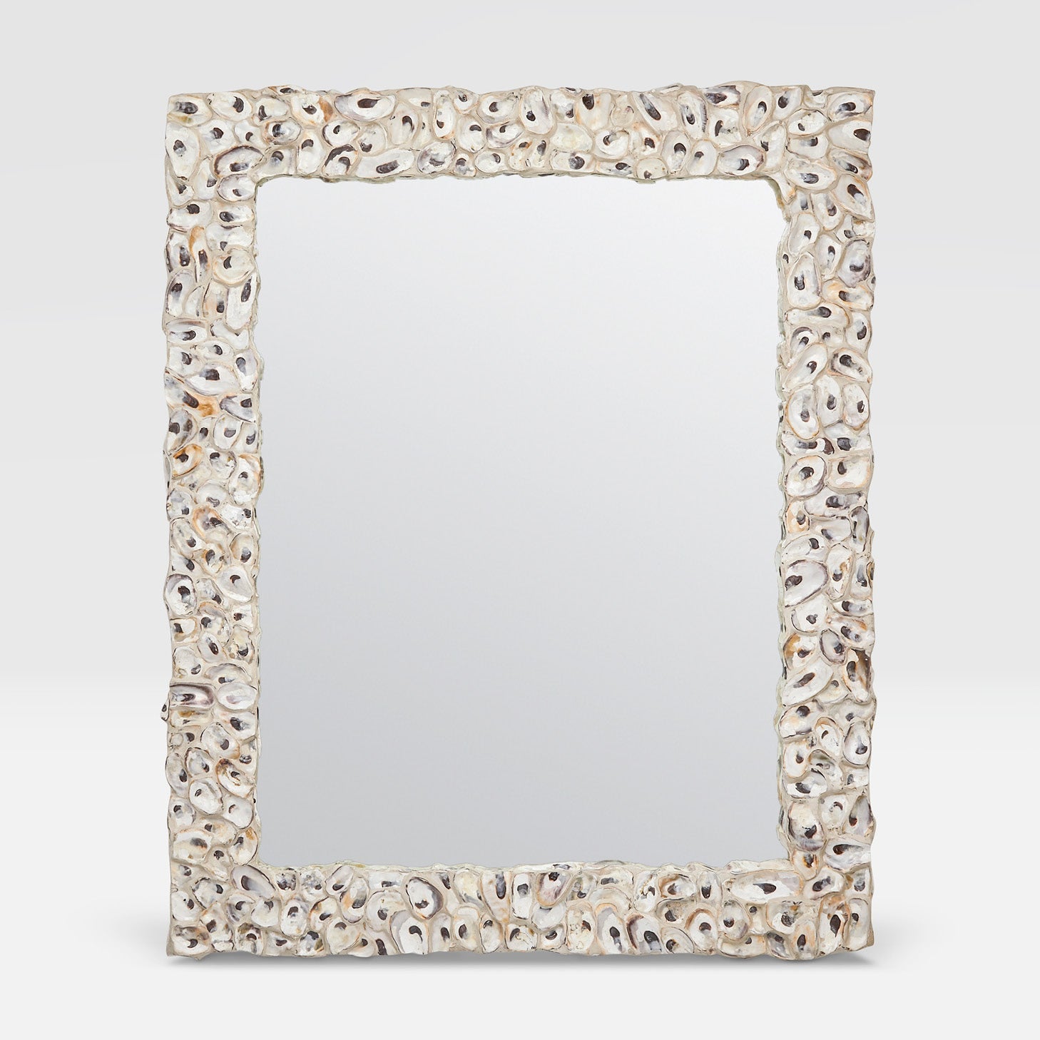 Bedford Rectangular Oyster Shell Mirror - Three Sizes - Our Boat House