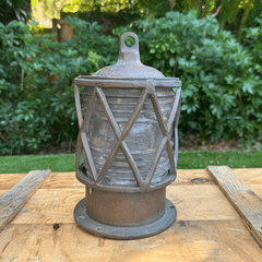 Belfast Brass Piling/Dock Light - Weathered as is - 4 available - Our Boat House