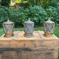 Belfast Brass Piling/Dock Light - Weathered as is - 4 available - Our Boat House