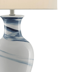 Bellport Navy & White Table Lamp - Our Boat House