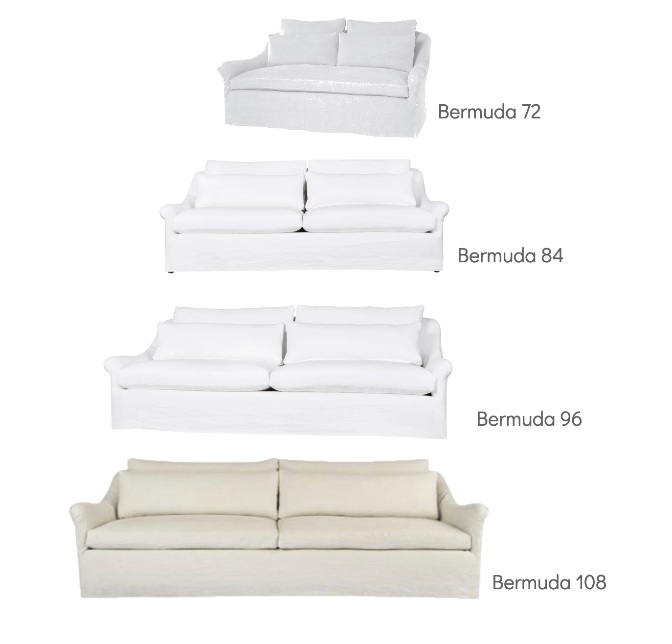 Bermuda Slipcovered Sofa - Our Boat House