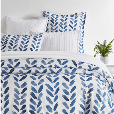 Blue Brush Duvet Cover - Our Boat House