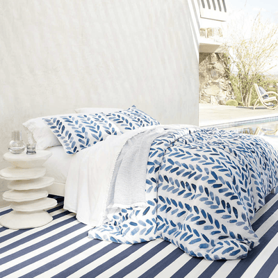 Blue Brush Sham - Our Boat House