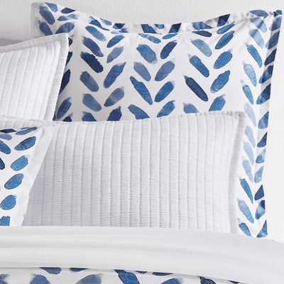 Blue Brush Sham - Our Boat House