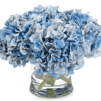 Blue Hydrangeas in Vase - Our Boat House