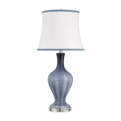 Blue Waves Table Lamp - Our Boat House