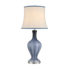 Blue Waves Table Lamp - Our Boat House
