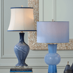 Blue Waves Table Lamp - Our Boat House
